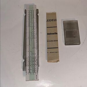 Vintage Staedtler Germany Slide Rule With original case and Instruction Booklet